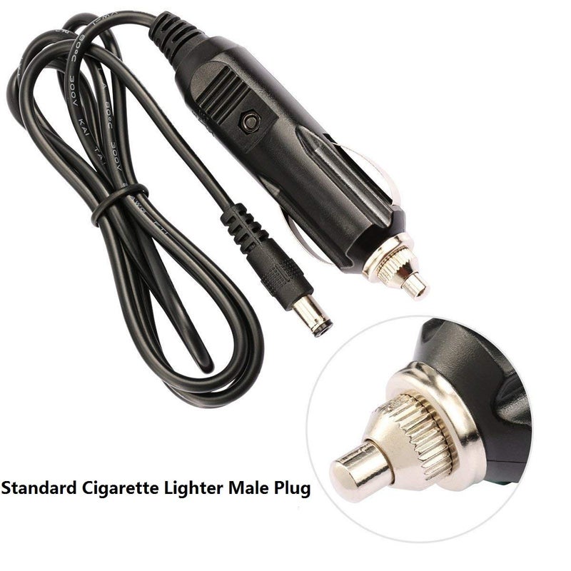 SPARKING DC 5.5 x 2.1mm Car Charger Power Supply Cord - 12v -24v 4FT Cigarette Lighter Male Plug to DC Connector 5.5 x 2.1mm Cable - Image 5